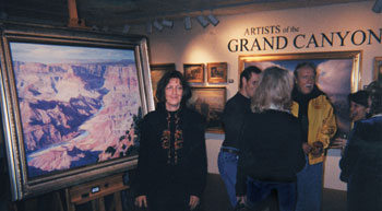 Brenda at Grand Canyon Exhibit at Mark Sublette Gallery